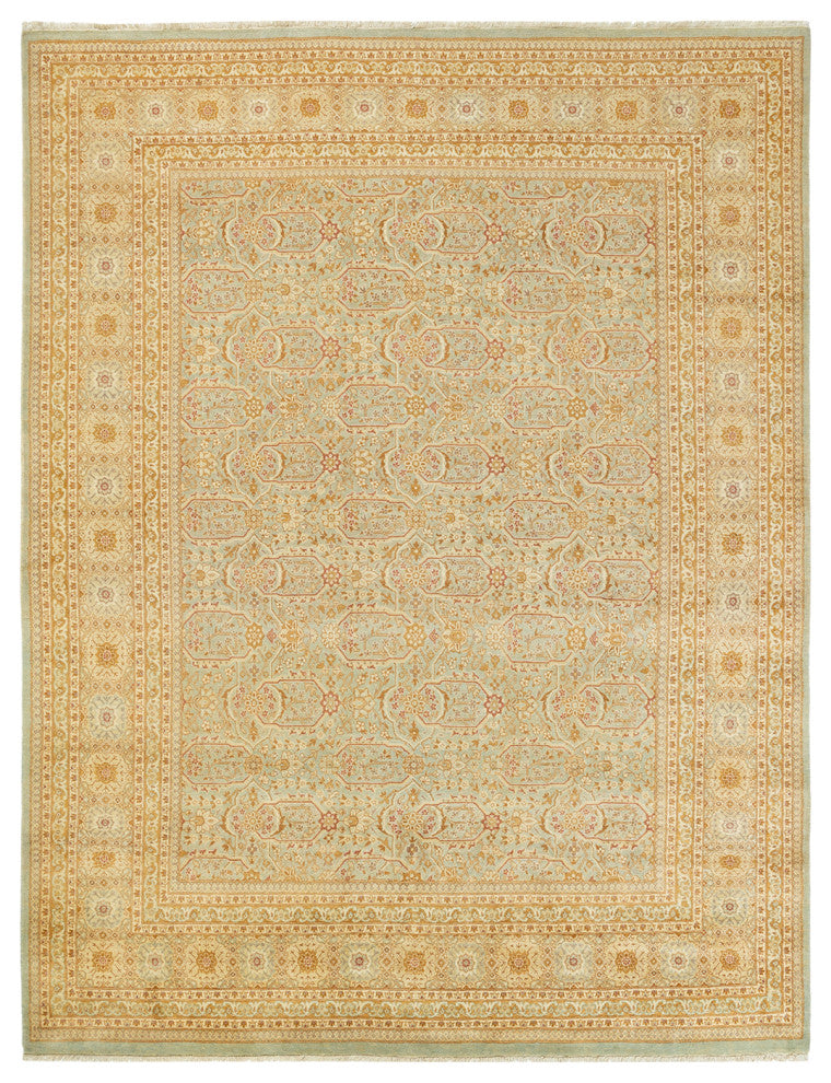 Mogul, One-of-a-Kind Hand-Knotted Area Rug Light Blue, 8'1"x10'4"