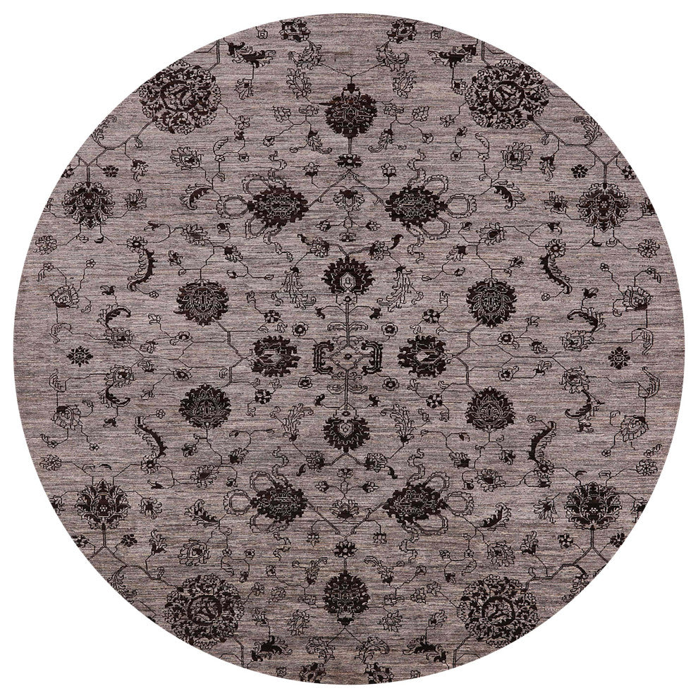 Ahgly Company Indoor Round Mid-Century Modern Area Rugs, 6' Round