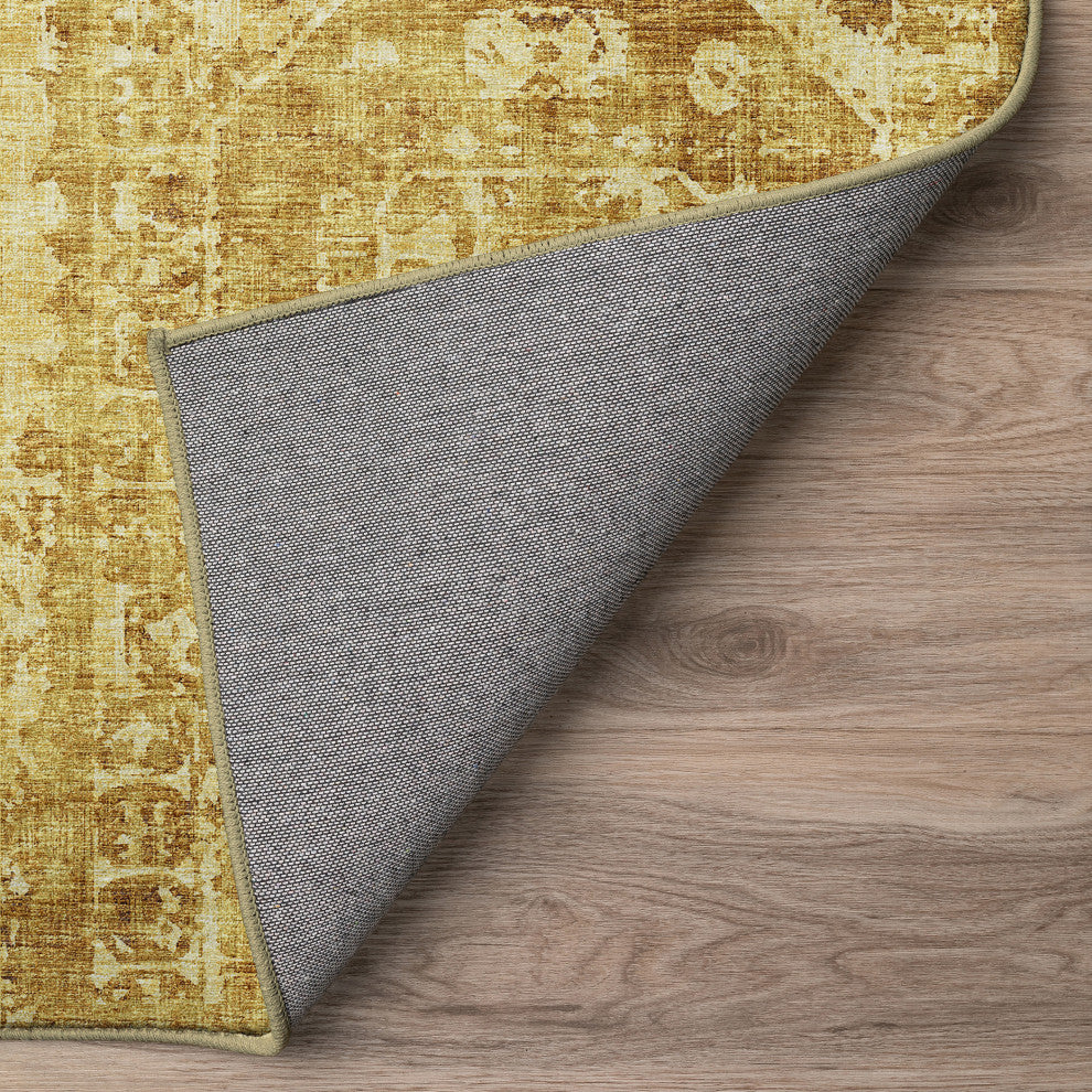 Aberdeen AB2 Gold 8' x 8' Round Rug