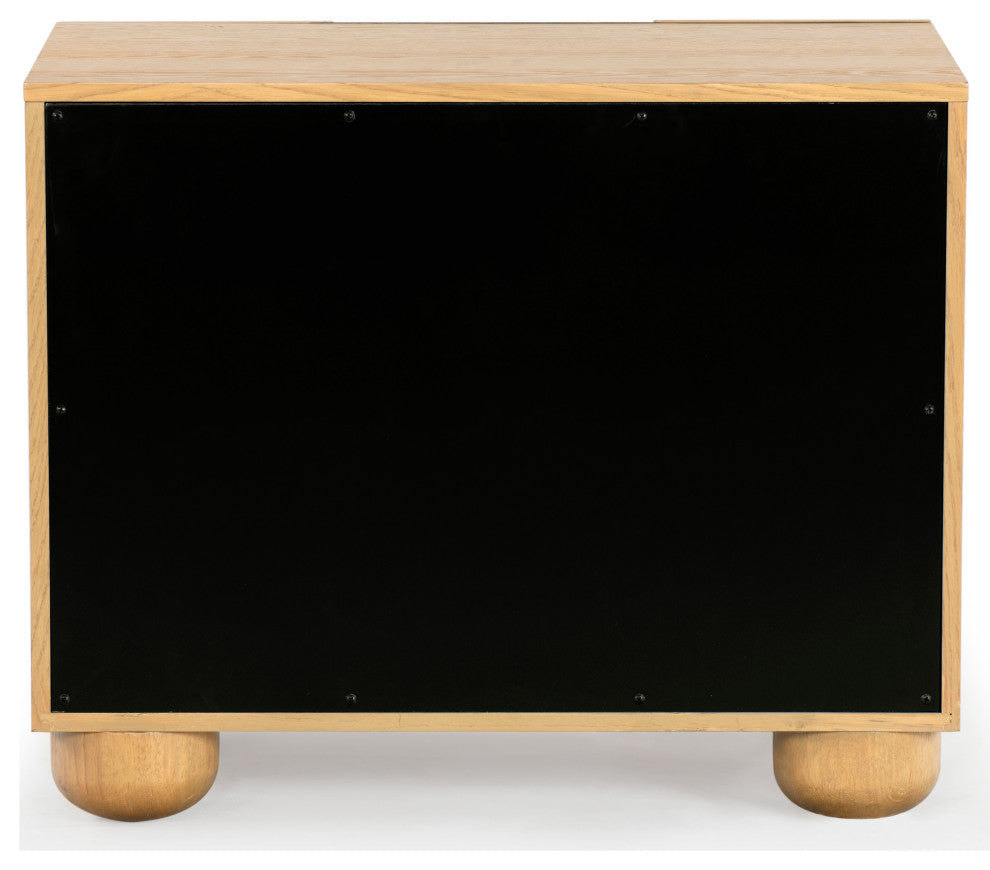 Safavieh Couture Beethoven 2 Drawer Nightstand, Natural