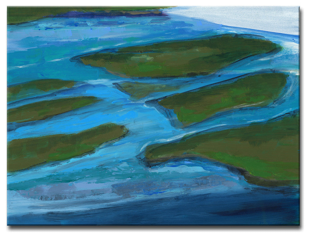 Land Mass' Ready2HangArt Canvas by Leslie Owens, 20"x16"