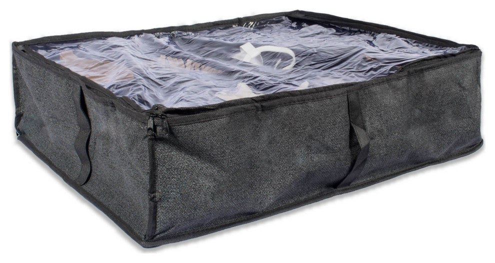 Black Linen 8 Shoes Soft Storage