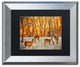 Bryan 'Creatures of a Winter Sunset' Art, Silver Frame, Black Matte, 14"x11"