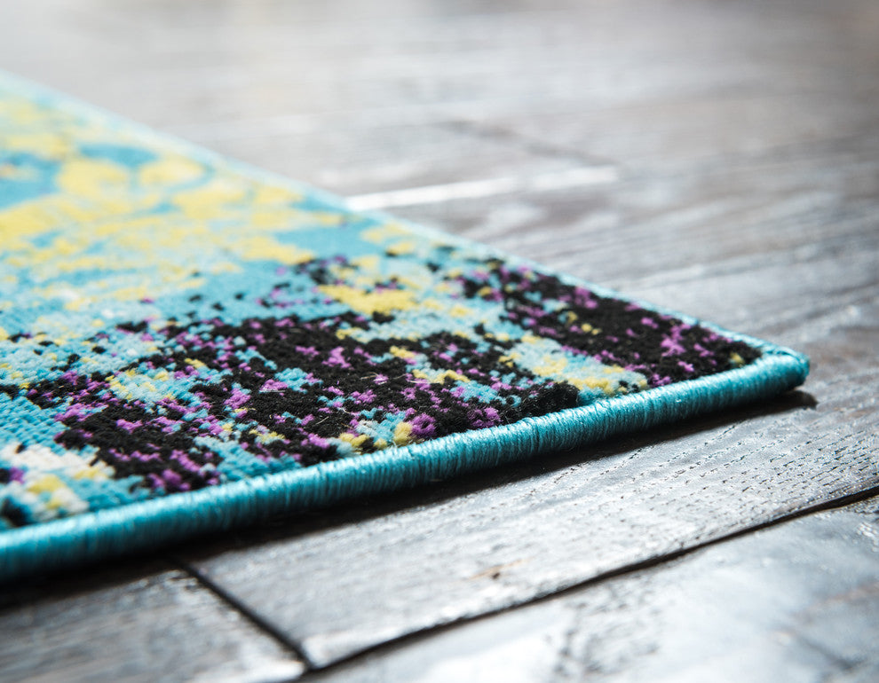 Unique Loom Blue Imperial Aegean 2' 0 x 6' 0 Runner Rug