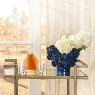 Helios Ceramic Vase, Blue