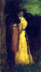 Albert Pinkham Ryder Mother and Child, 15"x30" Wall Decal Print