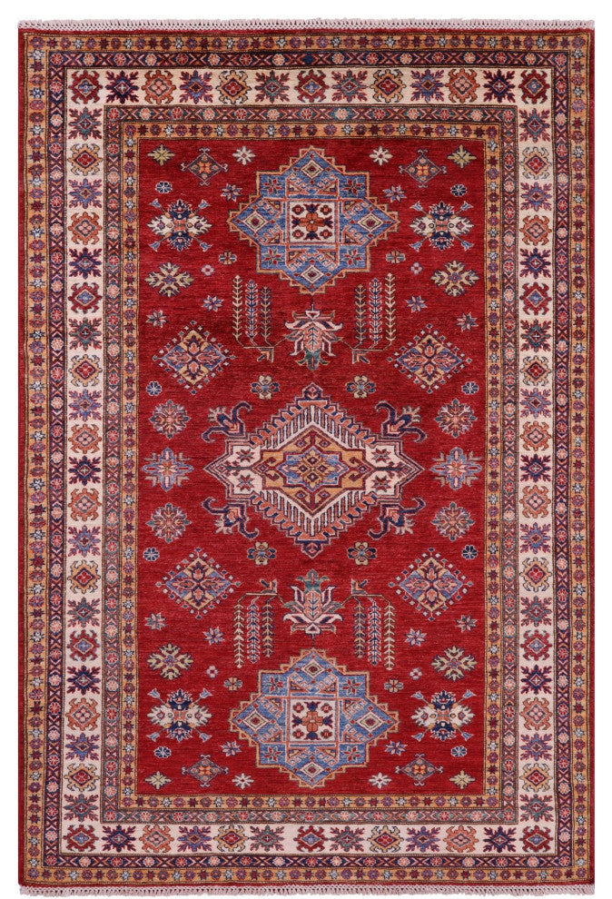 Super Kazak Handmade Wool Rug 5' 5" X 8' 1" Q10350