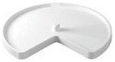 24" Polymer Kidney Lazy Susan Shelf Only White Rev-A-Shelf 3471-24-11-52