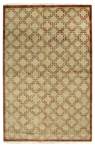 Brown Transitional All Over Ningxia Area Rug