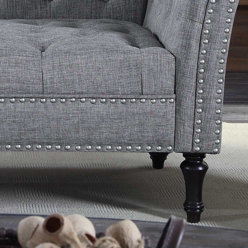 Deedee Chaise Lounge, Gray