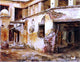 Edwin Lord Weeks Courtyard in Morocco, 21"x28" Wall Decal