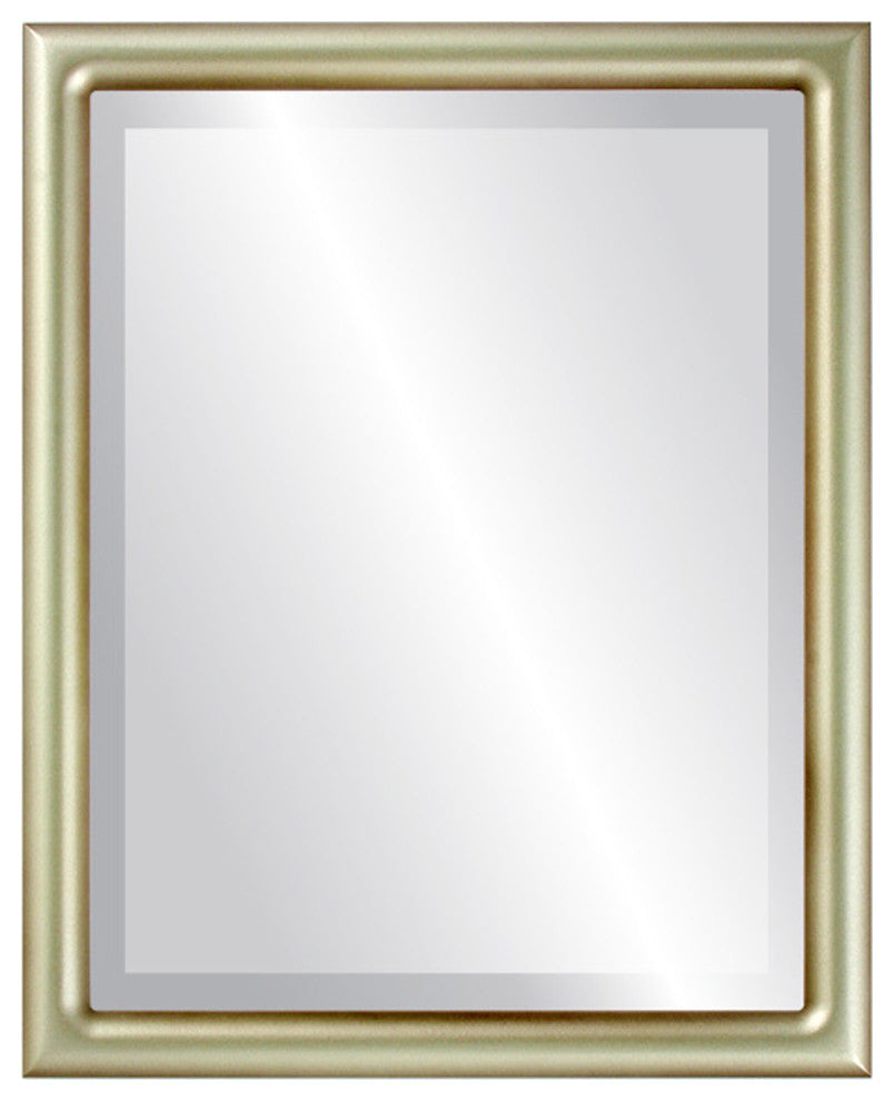 Pasadena Framed Rectangle Mirror, Silver Shade, 21"x25"