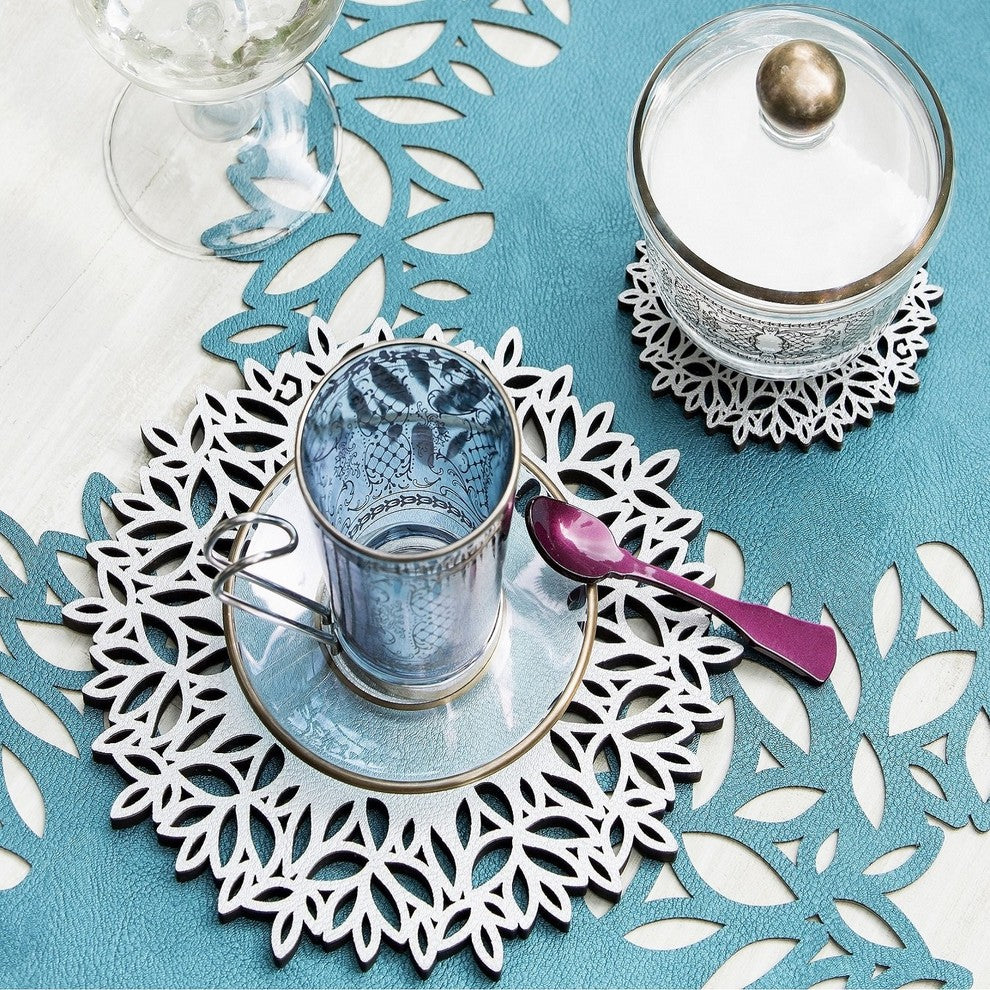 Double-Sided Winterland Coasters Set of 4
