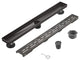 Linear Floor Drain with Removable Decorative Cover UPC certified, Venetian Bronze, 12"