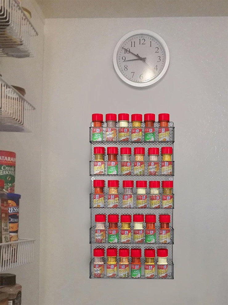 Spice Rack Organizer , Country Rustic Wire Style by Home-Complete