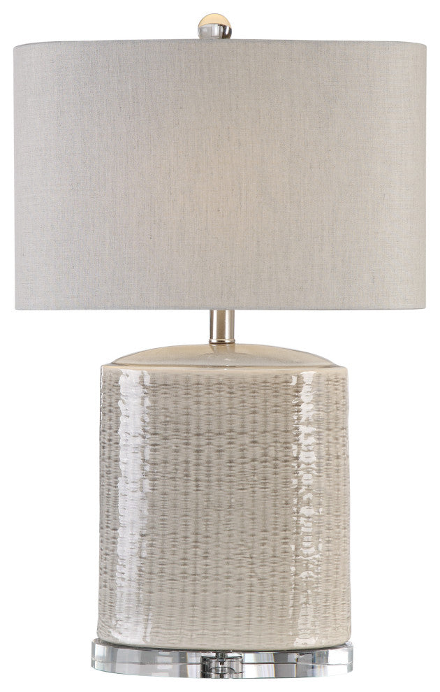 Uttermost Modica Ceramic Lamp, Taupe