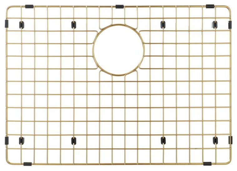 Sink Protector Matte Gold 304 Stainless Steel, Sink Bottom Grid, 17x 13