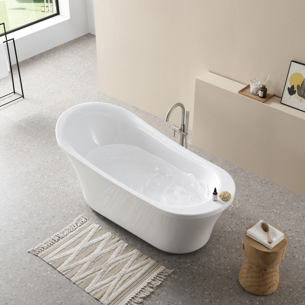 Ove Decors Rachel Freestanding 70" Bathtub Kit With Athena Faucet