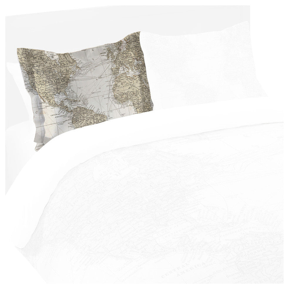 Laural Home Get Out and See the World Comforter Sham
