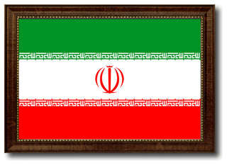 Iran Country Flag Canvas Print, 15"x21"