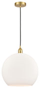 Innovations 616-1P-SG-G121-14-LED 1-Light Pendant, Satin Gold
