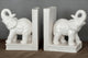 Ceramic Elephant Bookends, Set of 2
