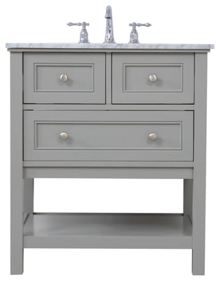 Matilda 30" Single Bathroom Vanity Set, Gray