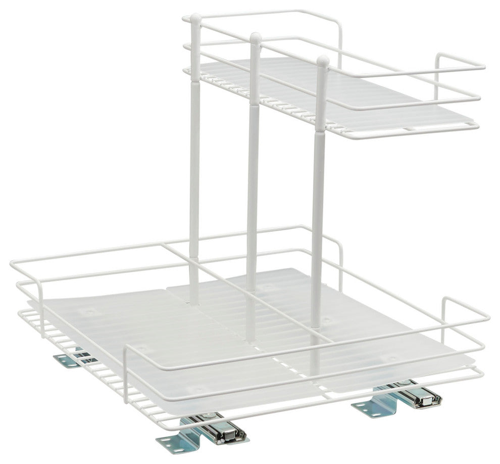 Double-sided 2-Tier Sliding Pantry Organizer