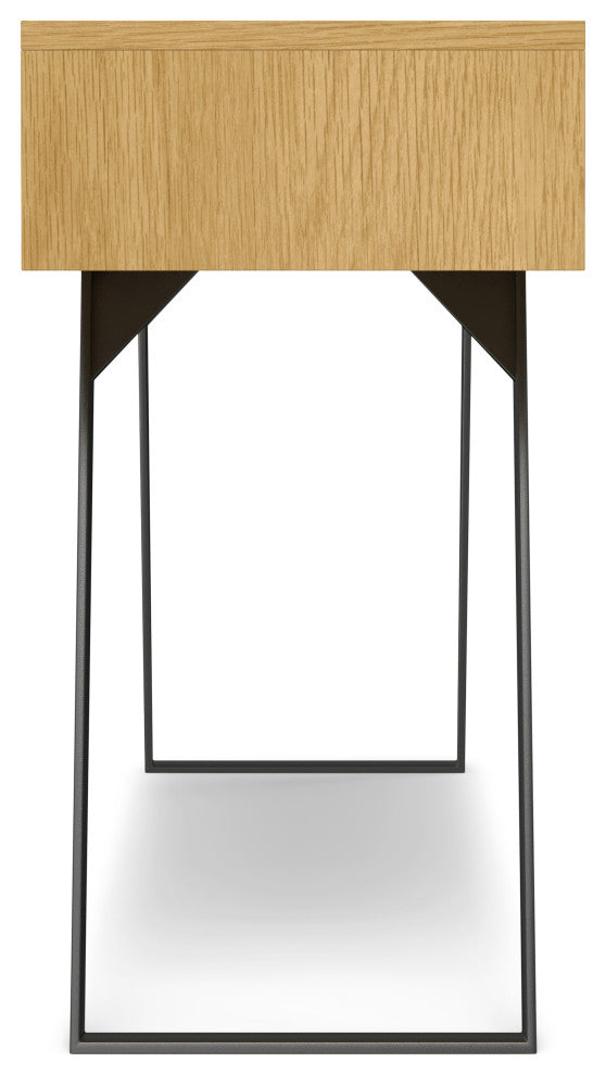 Lowry Console Sofa Table, Oak Veneer