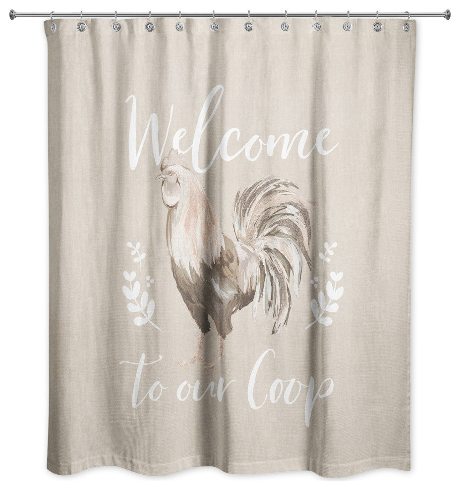 Welcome to our Coop 71x74 Shower Curtain