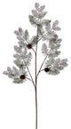 25" Artificial Pinecone Frost Spray , Green, 25"