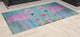 Chenille indoor area rugs size 96"w x 60" h, Flamingos Bird of Paradise Pink