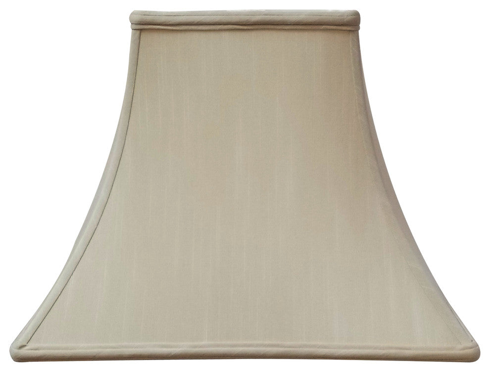 Royal Designs Square Bell Basic Lamp Shade, Beige, 10x10x9