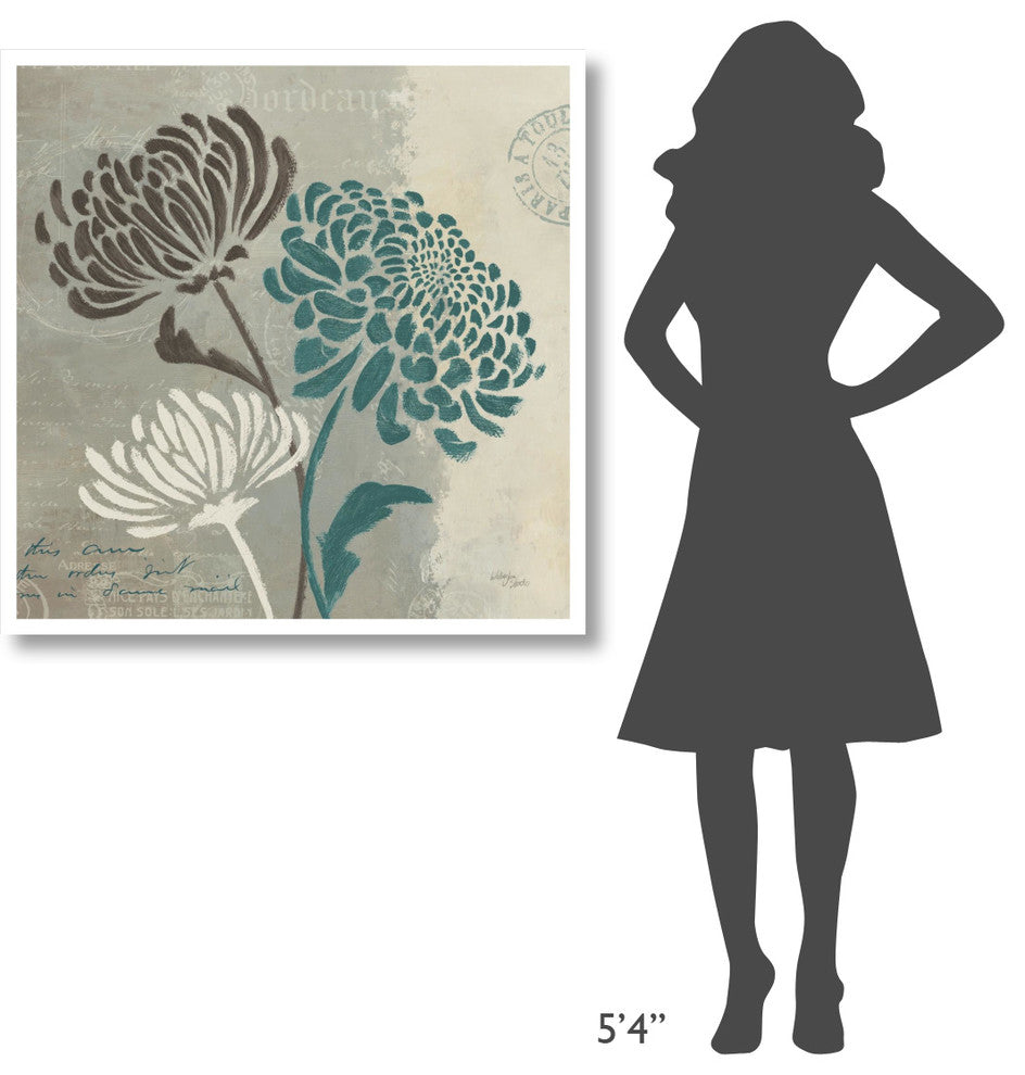 "Chrysanthemums II" Digital Paper Print by Wellington Studio, 38"x38"