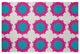 Pan Bubbles Spring Chenille Rug, Explorer Blue, 4'x6'