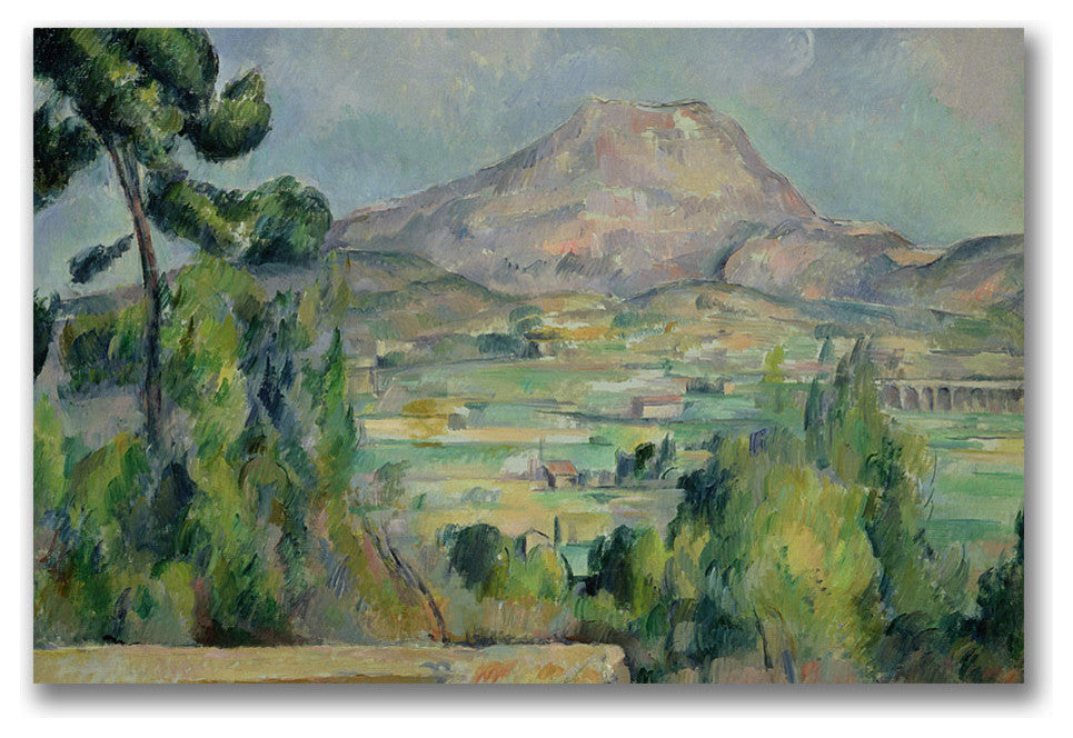 'Montagne Sainte-Victoire' Canvas Art by Paul Cezanne