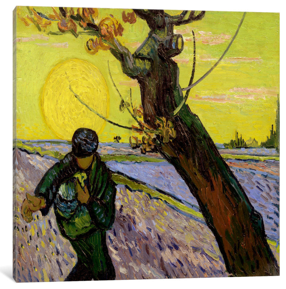 "The Sower" by Vincent van Gogh, Canvas Print, 26x26"
