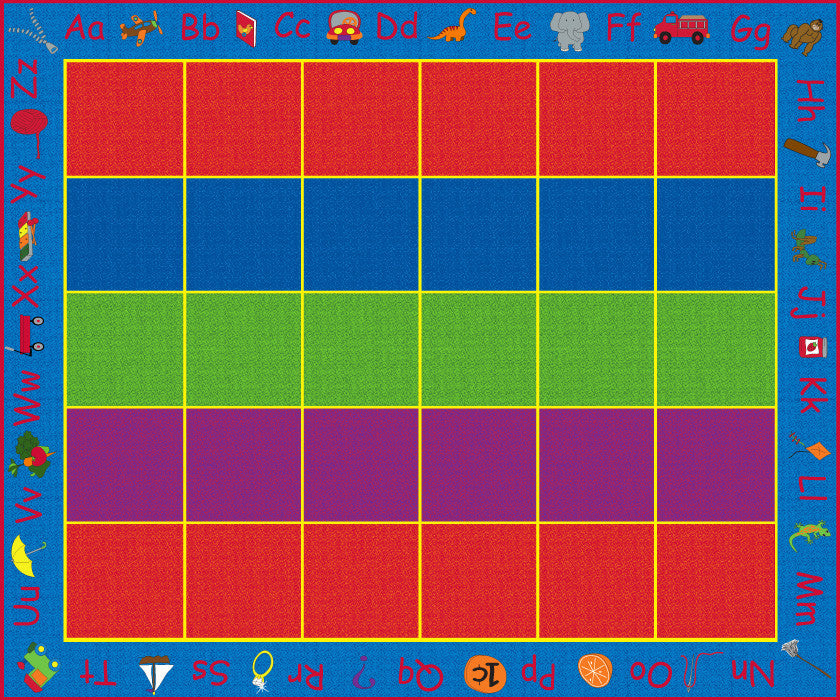 Abc Rainbow Seating Rug