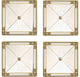 Square Mirrors, 4-Piece Set