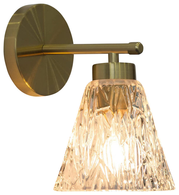 Glass Wall Sconce Lighting Fixture Bathroon Light Fixture Over The Mirror