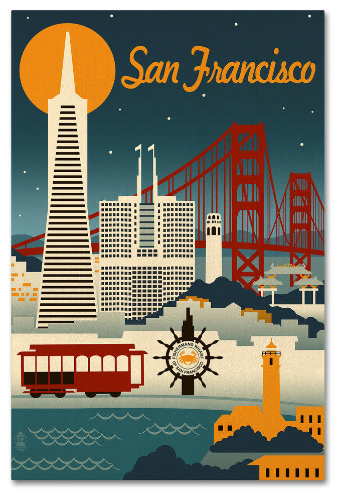 Lantern Press 'Travel 122' Canvas Art, 12" x 19"