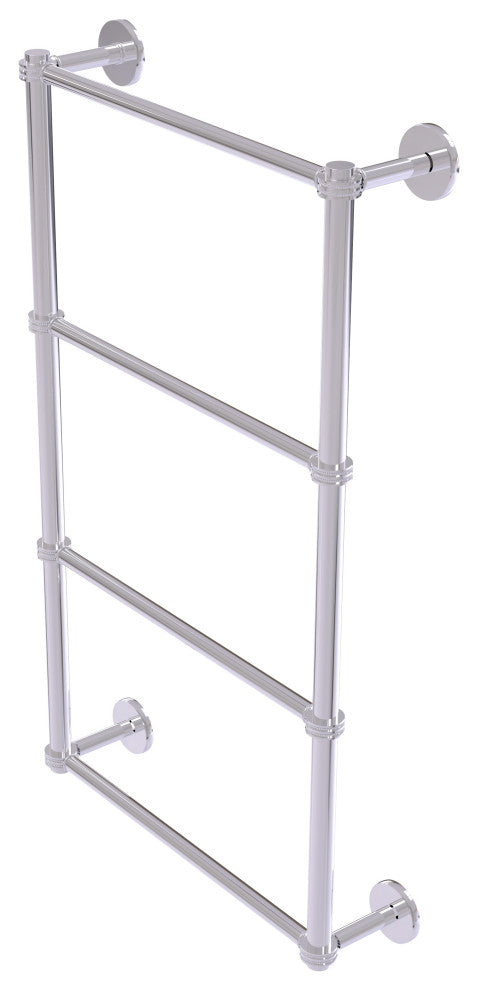 Prestige Skyline 4 Tier 24" Ladder Towel Bar, Dotted Detail, Polished Chrome