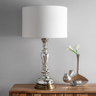 Nuloom Rinna 28" Spotted Glass Candlestick Table Lamp
