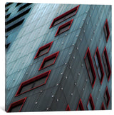 "Red Windows" by Gilbert Claes, 18x18x1.5