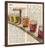 "Beer Smorgasbord" Framed Painting Print, 18"x18"