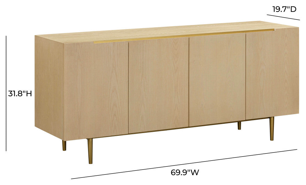 Echo Washed Natural Ash Sideboard