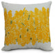 Flower Bell Bunch Decorative Floral Throw Pillow, Yellow, 20"