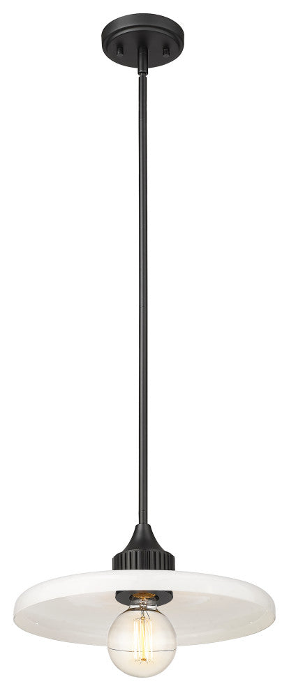 Zlite 820P14-MB 1-Light Pendant, Gloss Opal
