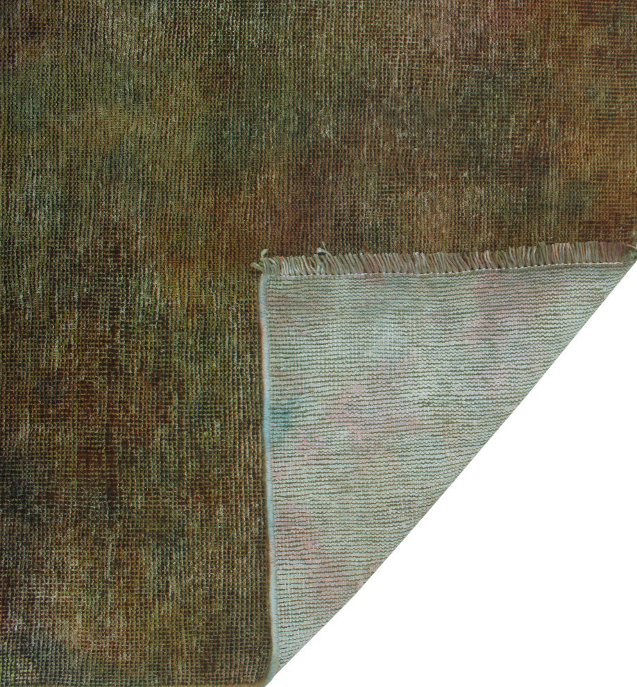 Vintage Distressed Rainbow-dyed Tomas Lt. Brown Runner