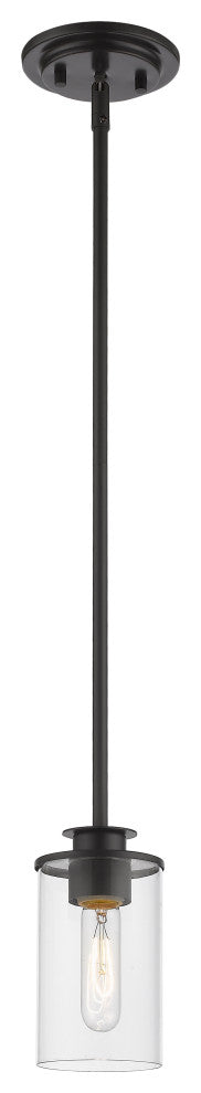 Zlite 462MP-BRZ 1-Light Mini Pendant, Clear